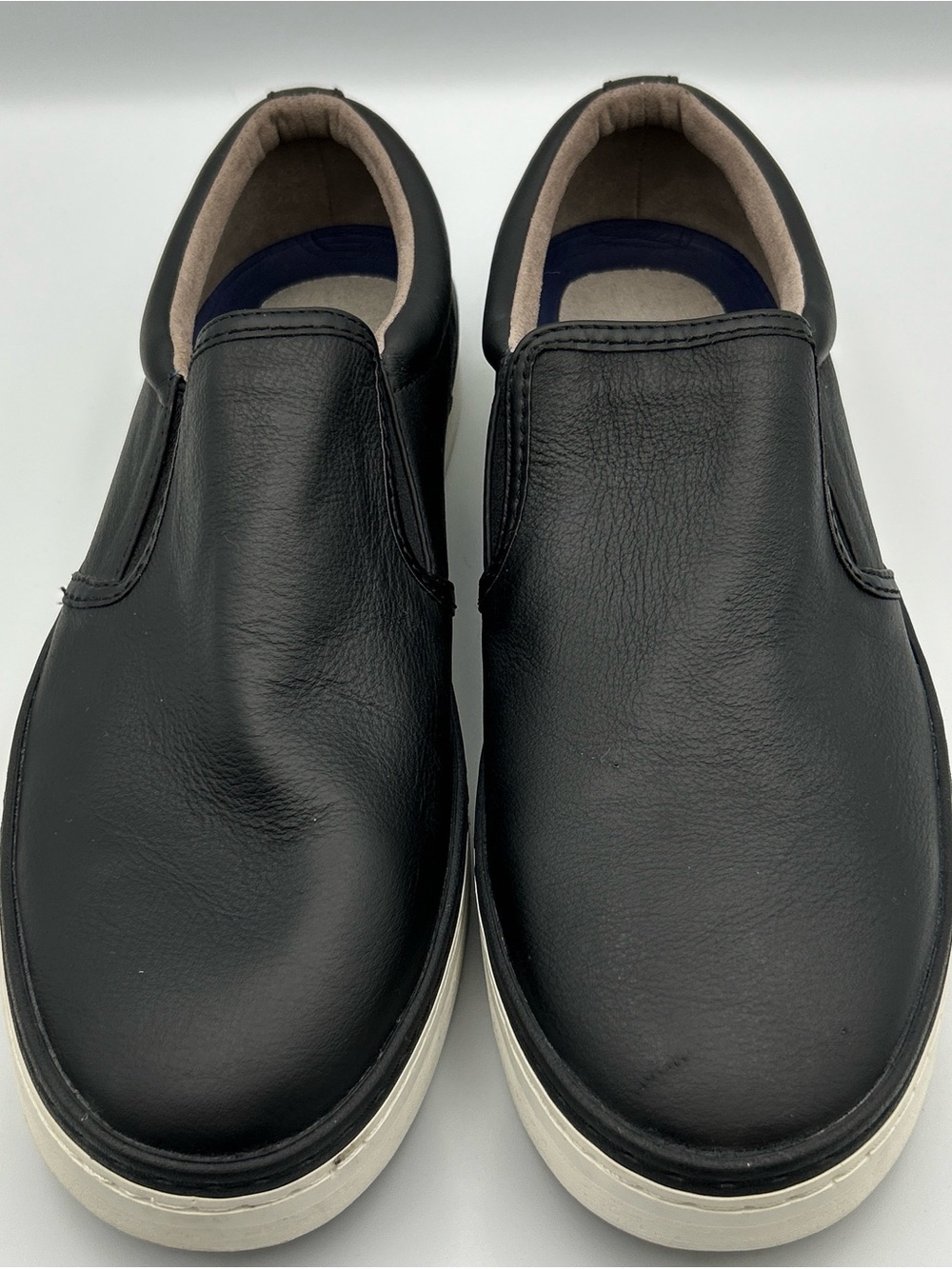 COLE HAAN Grand OS Slip On Sneakers Mens Size 12M Black Leather Casual Shoes